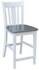 John Thomas Furniture® Dining Essentials San Remo Heather Gray/White Counter Stool-0