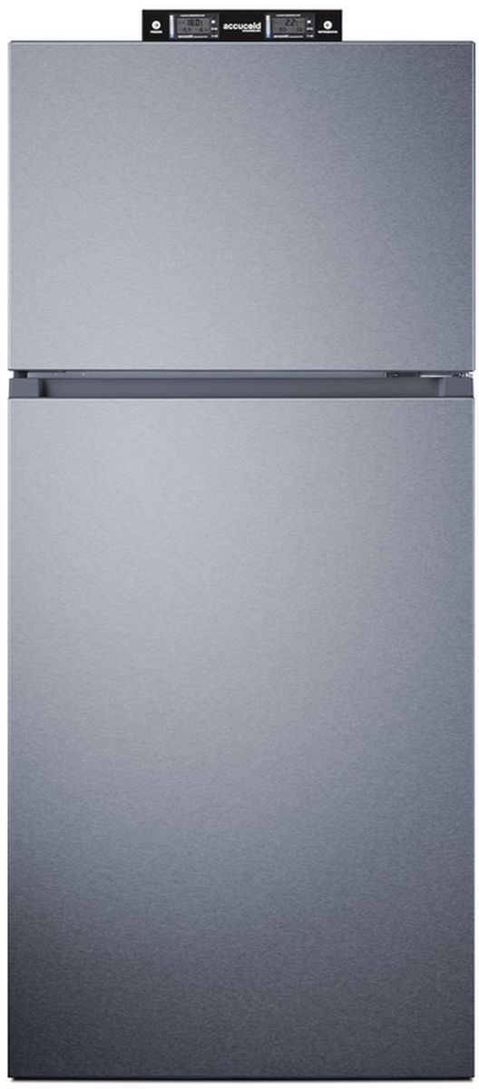 Summit® 30" 18 Cu. Ft. Stainless Steel Counter Depth Top Freezer Refrigerator-0