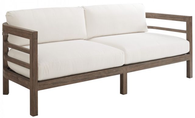 Tommy Bahama® Outdoor La Jolla Weathered Gray Wooden Sofa-0