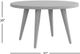 Jofran Inc. Prelude Suede Round Cocktail Table with Black Base-2