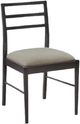 Bassett® Furniture Origins Phelps Carbon Dining Chair with Cream Upholstered Seat-0