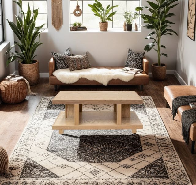 Legends Home Laurel Canyon Natural Coffee Table-1