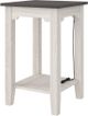 Signature Design by Ashley® Dorrinson Gray Chairside End Table with Antique White Base-0