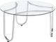 Coaster® Beller 2-Piece Round Tempered Glass Top Coffee Table with Chrome Base-4