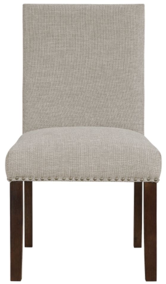 Homelegance® Paulson Taupe/Wire Brushed Brown Side Chair-2
