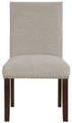 Homelegance® Paulson Taupe/Wire Brushed Brown Side Chair-2