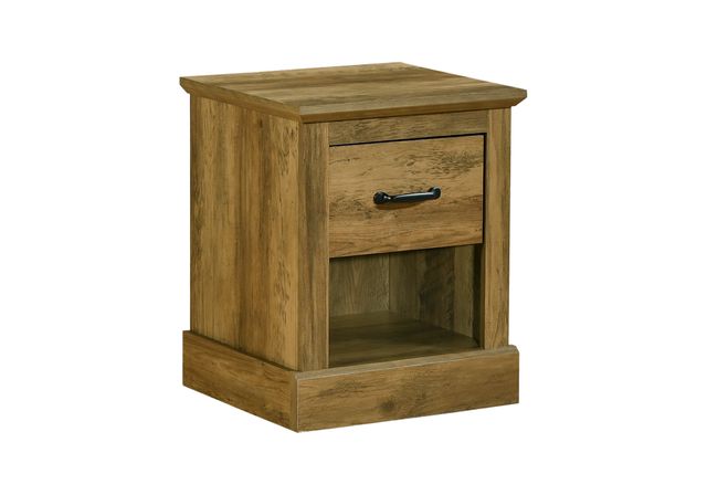 Monarch Specialties Inc. Dark Brown 21" Knotty Oak Accent Table with 1 Drawer-0