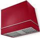 AGA Loge 36" Piccadilly Red Wall Mounted Range Hood with Brushed Nickel Trim-0