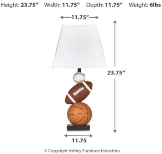 Signature Design by Ashley® Nyx Brown/Orange Table Lamp-1