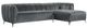 Najarian Furniture Roma 2-Piece Gunmetal Right Arm Facing Sectional-0