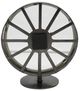 A & B Home Valour Black/Silver Iron Forged Clock with Glass Cover-3