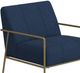 International Furniture Direct Aragon Dark Blue/Blacksmithing Gold/ Arm Chair-4