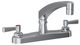 Elkay Chrome 8" Centerset Exposed Deck Faucet with 8" Arc Tube Spout and 2" Lever Handles-0