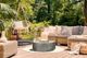 XO 36" Limestone Round Fire Table-1
