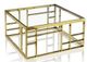 VIG Furniture Modrest Stephen Clear/Gold Coffee Table-0