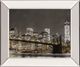 Classy Living Frank, A New York Lights Mirror Framed Wall Art-0