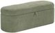 Crown Mark Philipa Light Green Tweed Storage Bench-0