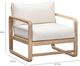 TOV Furniture Palata Cream Fabric/Wooden Outdoor Accent Chair-2