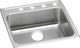 Elkay Lustertone® Classic Lustrous Satin 22" x 22" x 5" 1-Hole Single Bowl Drop-In ADA Sink-0