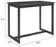 Zuo® Modern Midnight Black Aluminum Outdoor Wave Bar Table-4