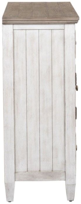 Liberty Furniture Heartland Antique White/Tobacco Chesser-3