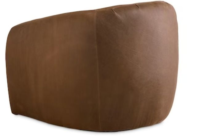 Bassett® Furniture Customizable Garner Leather Swivel Chair-3