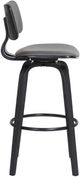 Armen Living Pico Black/Gray Swivel Bar Stool-4