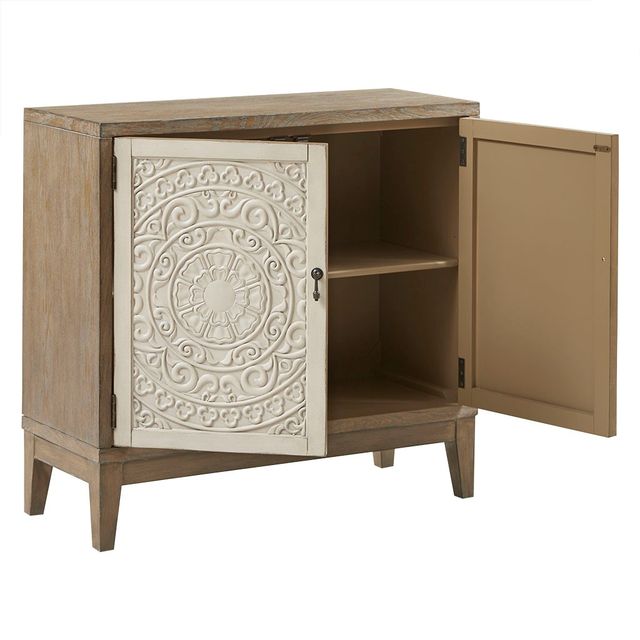 Olliix by Madison Park Reclaimed Walnut/Antique Cream Cowley Accent Chest-3