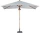 Four Hands Baska Leather/Wooden Outdoor Rectangular Umbrella-0