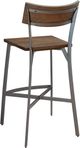 Howard Miller® Cosmopolitan Walnut Matte Bar Stool-2