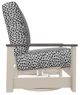 Telescope Casual Leeward Agra Classic/Desert Fabric/Polymer Outdoor Cushion Swivel Hidden Rocker with Boardwalk Rustic Arms-2