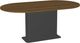 Amisco Customizable Lucarelli 72" Racetrack Dining Table with 1" Walnut Veneer Top-0