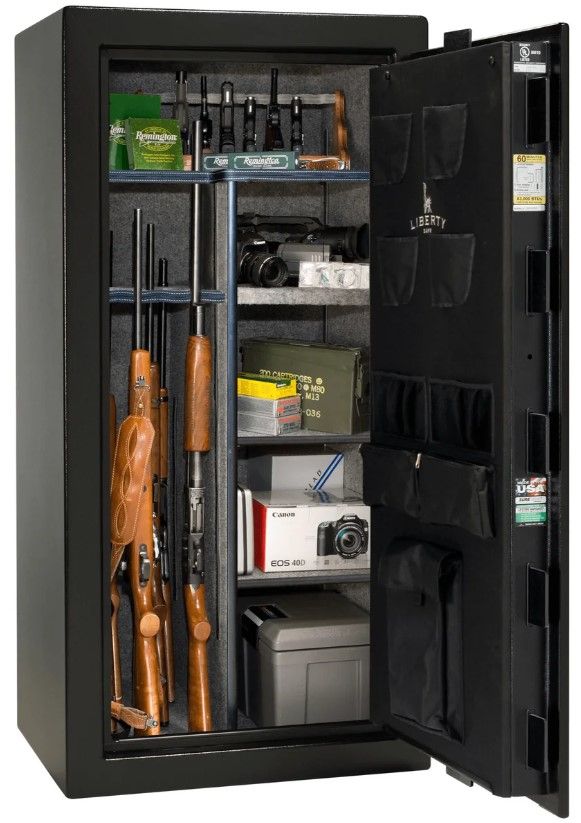 Liberty Safe Colonial Extreme Black Gloss 50 Electonic Gun Safe-2