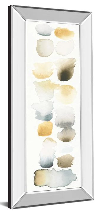 Classy Art Watercolor Swatch Panel Il by Elyse De Neige Mirror Framed Wall Art-1