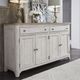 Liberty Furniture Farmhouse Reimagined Antique White/Chestnut Server-1