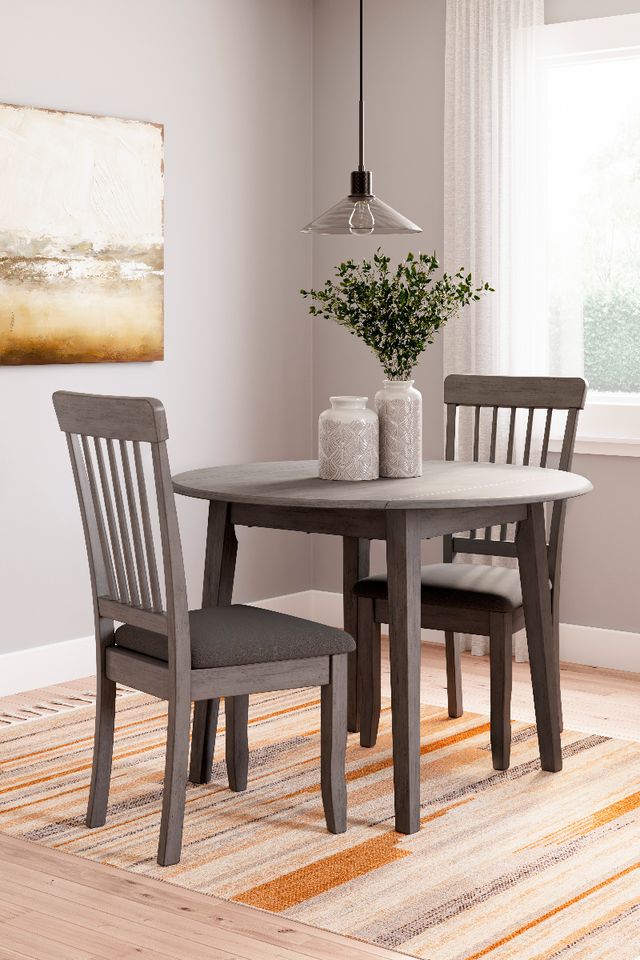 Signature Design by Ashley® Shullden 3-Piece Gray Dining Set-4