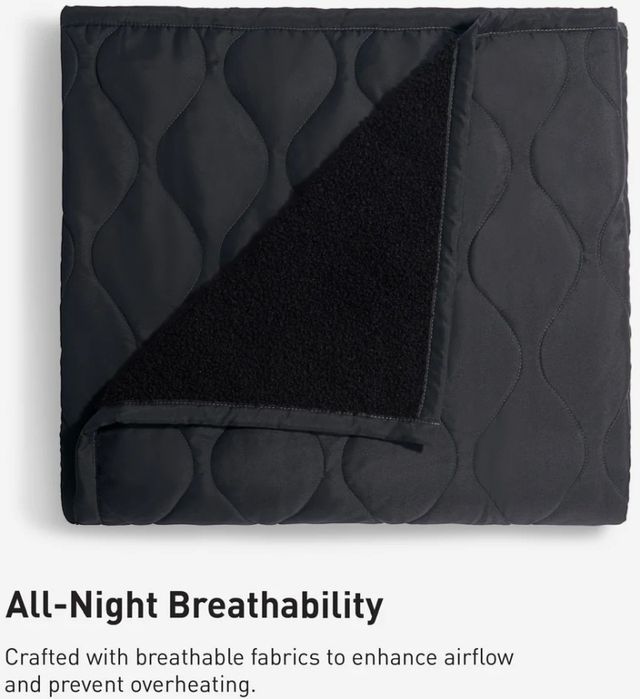 BEDGEAR® Sherpa Performance® Charcoal Moisture-Wicking One Size Throw Blanket-4