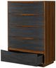 Michael Amini® Kayner Charcoal 5-Drawer Chest-3