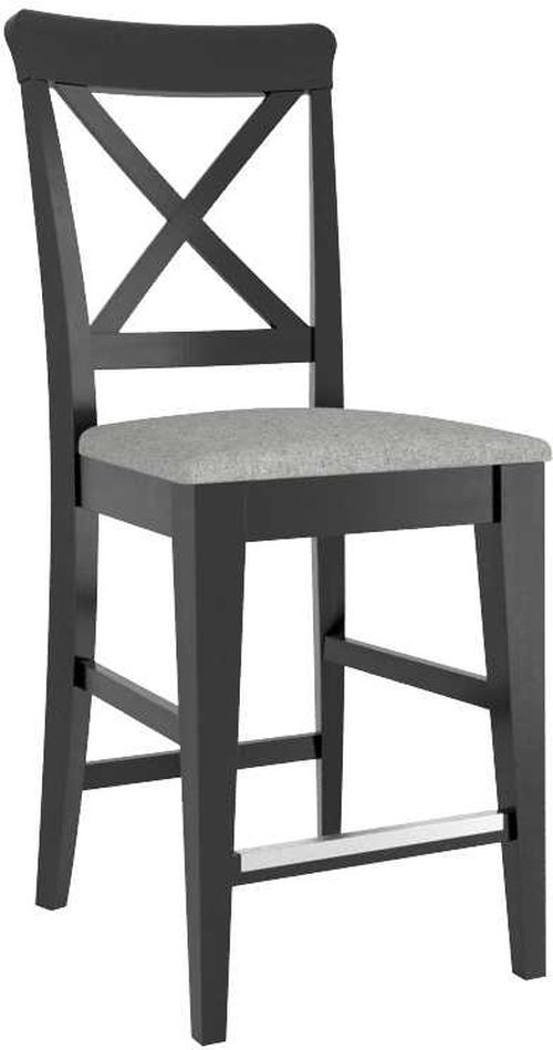 Canadel® Gourmet Peppercorn Washed Upholstered Fixed Stool-0