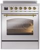 Ilve® Nostalgie II Series 30" Stainless Steel Pro Style Induction Range-3