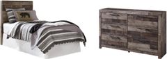 Benchcraft® Derekson 2-Piece Multi Gray Twin Panel Bed Bedroom Set
