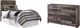 Benchcraft® Derekson 2-Piece Multi Gray Twin Panel Bed Bedroom Set-0
