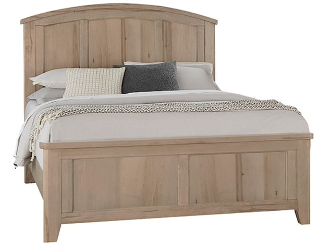 Vaughan-Bassett Woodbridge Shadow Gray Arched King Panel Bed-0