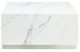 Mazin Furniture Astraia White Faux Marble Large Cube Coffee Table with Brushed Nickel Base-1