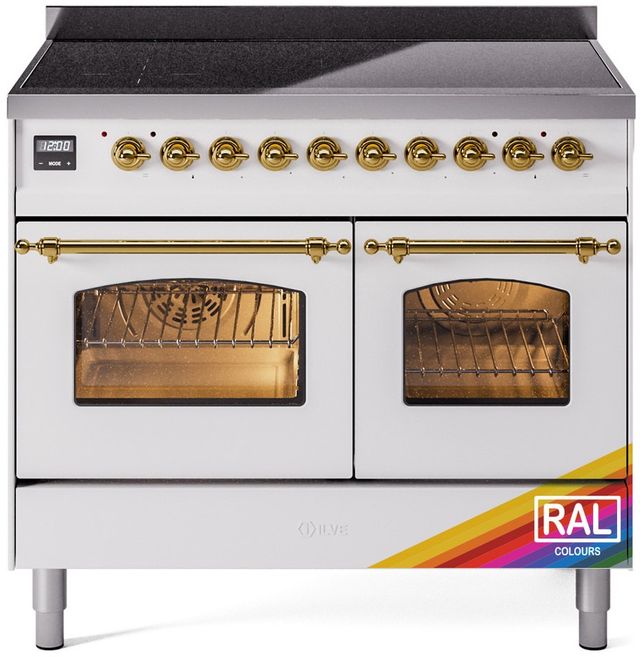Ilve® Nostalgie II Series 40" Custom RAL Color Pro Style Induction Range-0