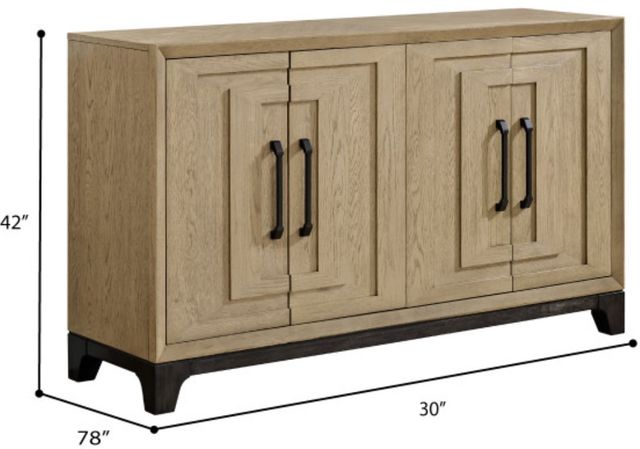 Emerald Home Sutton Place Caramel/Cocoa Sideboard-3