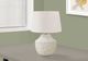 Monarch Specialties Inc. 20"H Cream Concrete Table Lamp-4