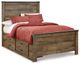 Signature Design by Ashley® Trinell 6-Piece Brown Full Storage Panel Bed Set-1