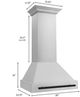 ZLINE Autograph Edition 30" Stainless Steel Wall Mounted Range Hood -2