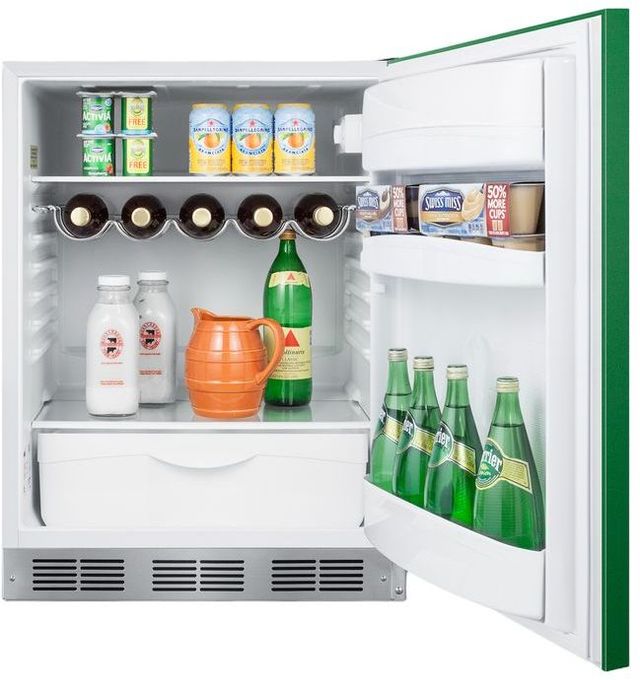 Summit® 5.8 Cu. Ft. Emerald Green Under The Counter Refrigerator -3